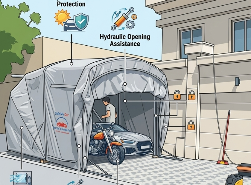 Safe My Car | Your Car is Always Safe - Premium Retractable Car Covers